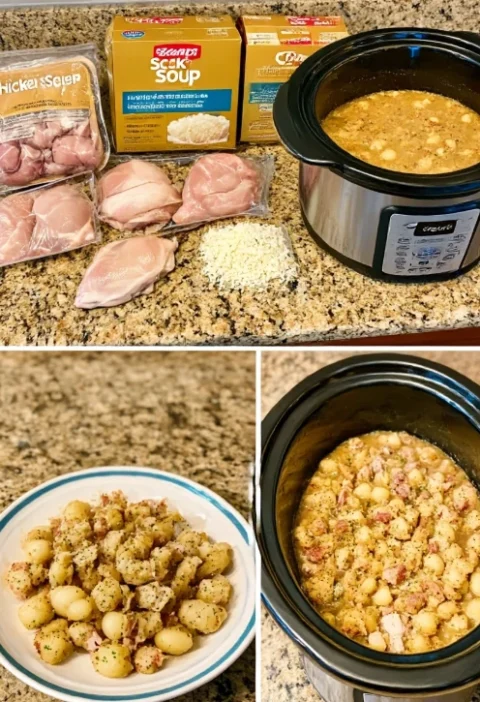 Dump Ingredients Into Slow Cooker