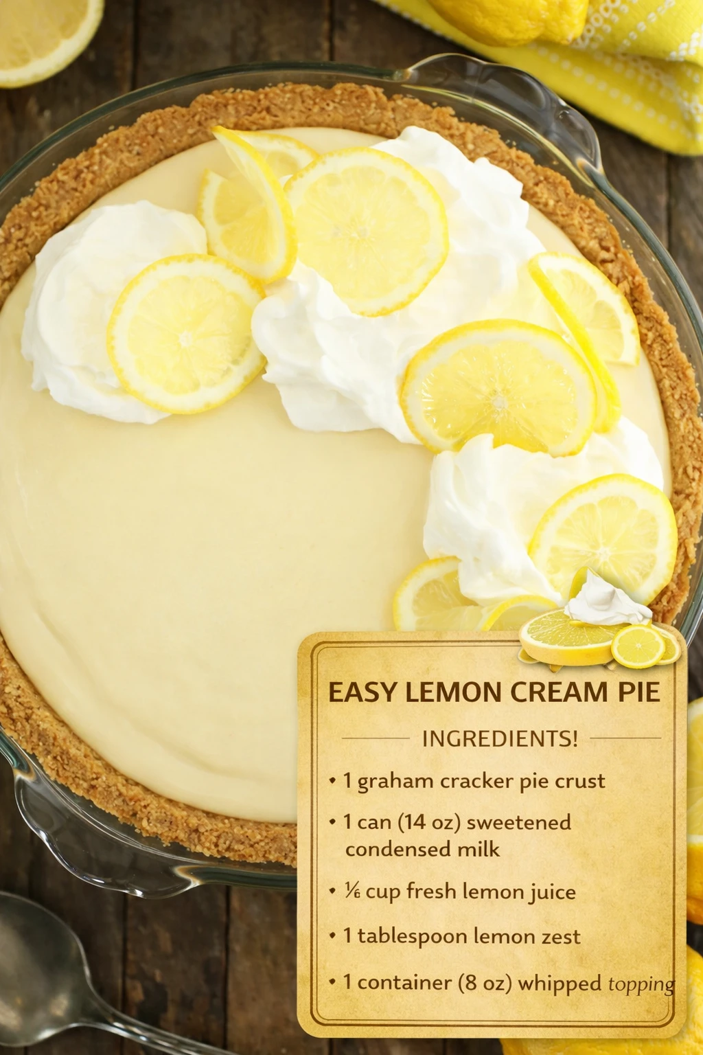 Easy Lemon Cream Pie