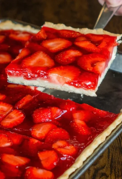 Strawberry Slab Pie