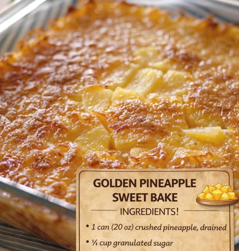 Golden Pineapple Sweet Bake