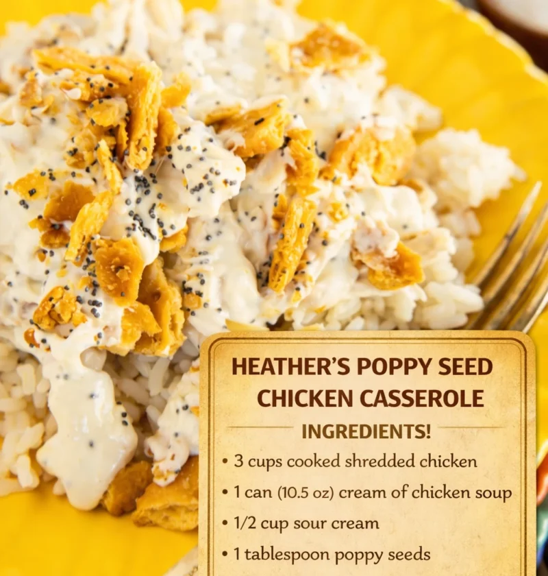 Heathers Poppy Seed Chicken Casserole