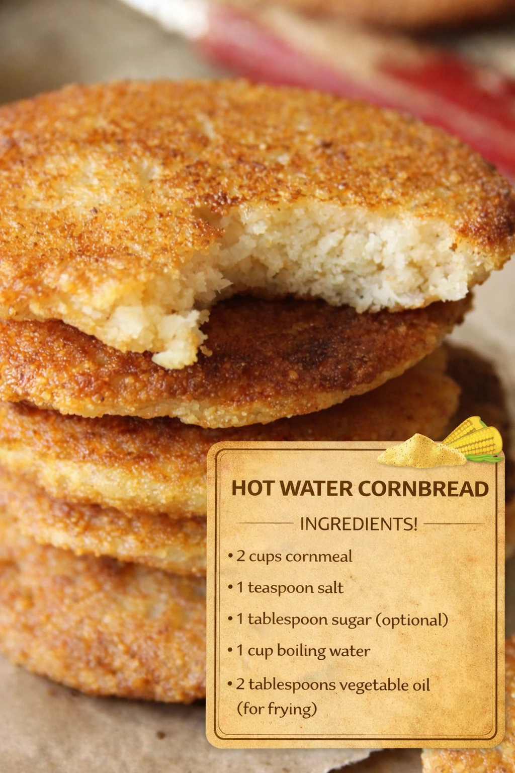 Hot Water Cornbread