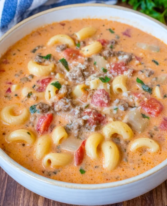 Italian Sausage Parmesan Soup