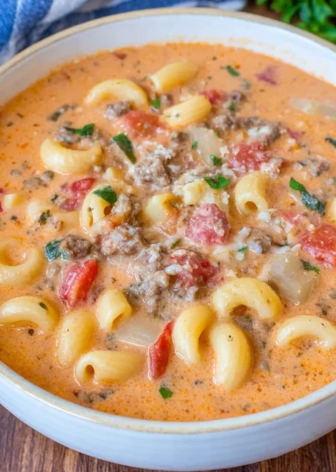 Italian Sausage Parmesan Soup