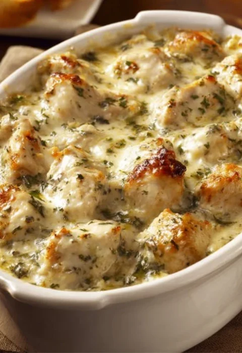 Lowcarb Creamy Chicken Casserole