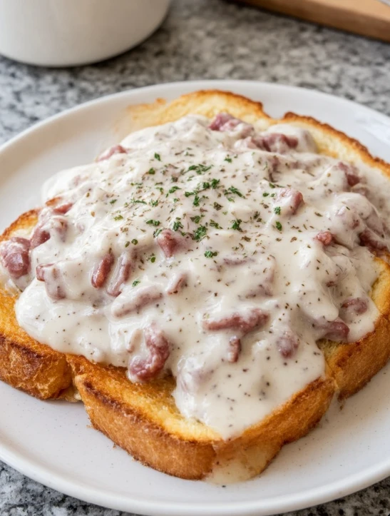 Oldfashioned Creamed Chipped Beef Toast