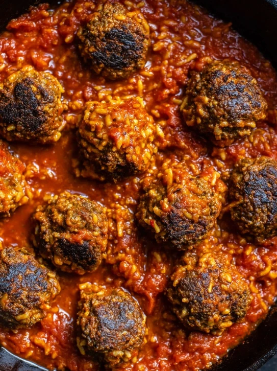 Old-Fashioned Porcupine Meatballs