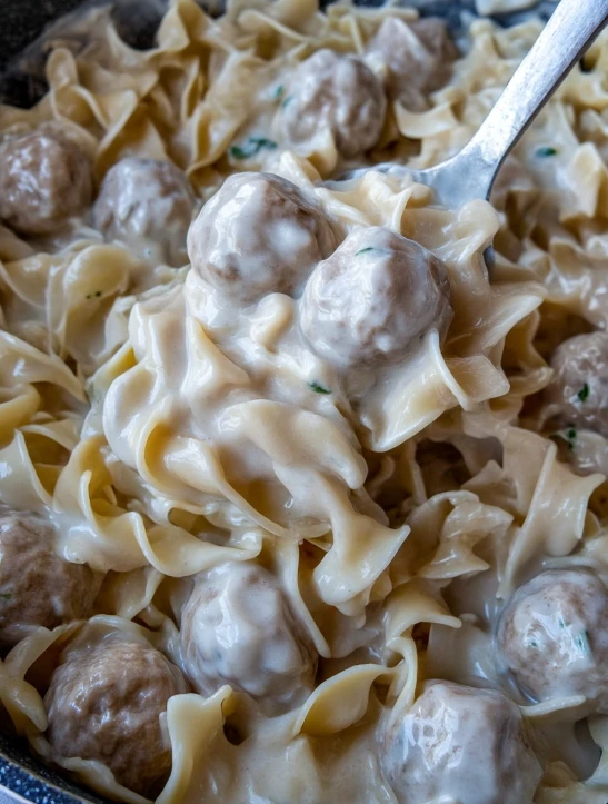 One-Pan Swedish Meatball Noodles