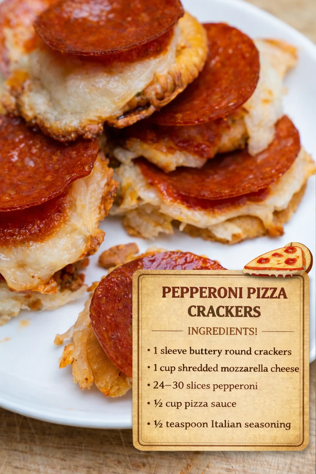 Pepperoni Pizza Crackers