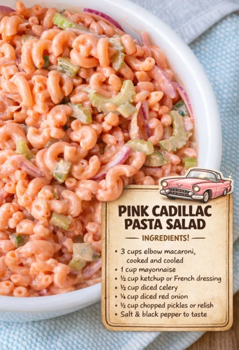 Pink Cadillac Pasta Salad