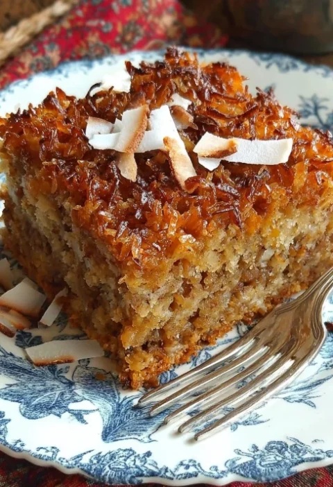 Retro Bakery Style Oatmeal Cake