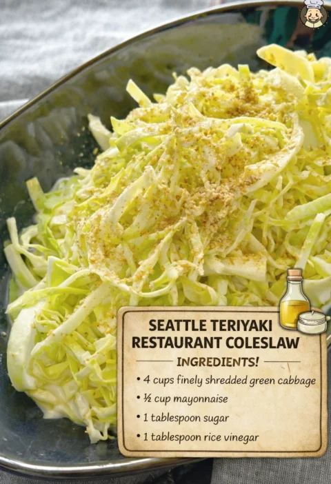 Seattle Teriyaki Restaurant Coleslaw