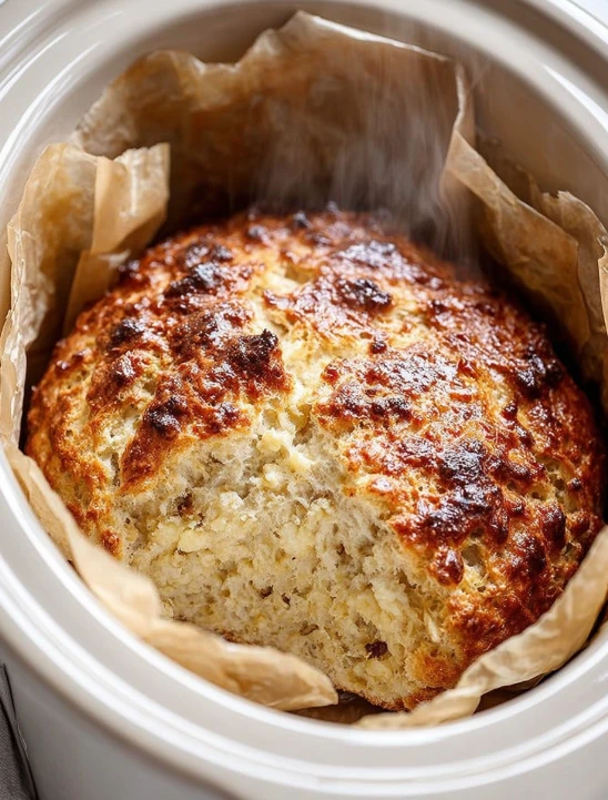 Slow Cooker 3-Ingredient Beer Bread