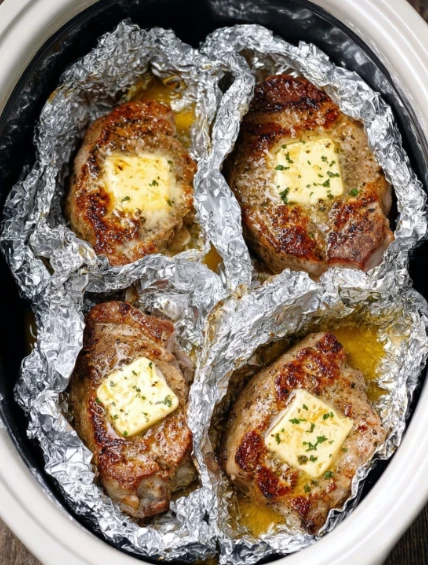 Slow Cooker 3-Ingredient Ranch Pork Chops