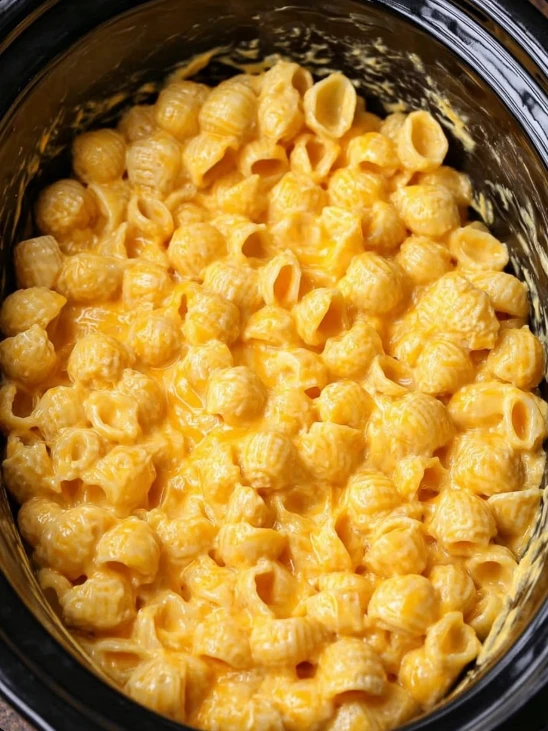 Slow Cooker 4-Ingredient Mac and Cheese