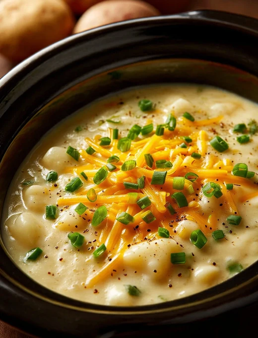 Slow Cooker 5ingredient Creamy Potato Soup