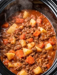 Slow Cooker 5-Ingredient Poor Man’s Stew