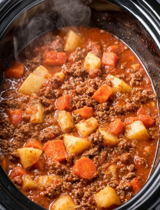 Slow Cooker 5ingredient Poor Mans Stew