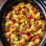 5-Ingredient Slow Cooker Spinach Artichoke Chicken Penne