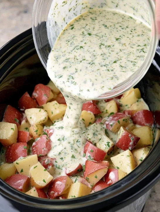 Slow Cooker Creamy Ranch Potatoes