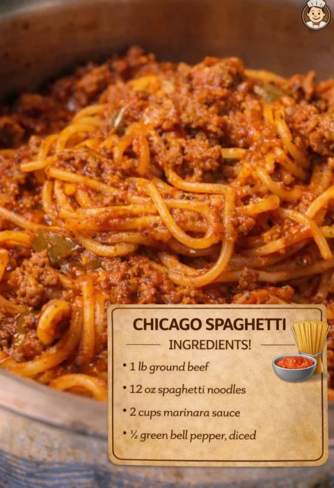 Warm Sundaystyle Chicago Spaghetti