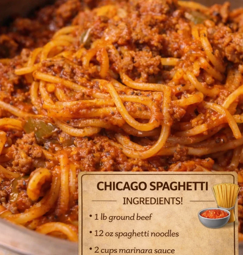 Warm Sundaystyle Chicago Spaghetti