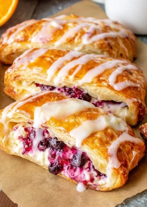 Blueberry Cream Cheese Danish