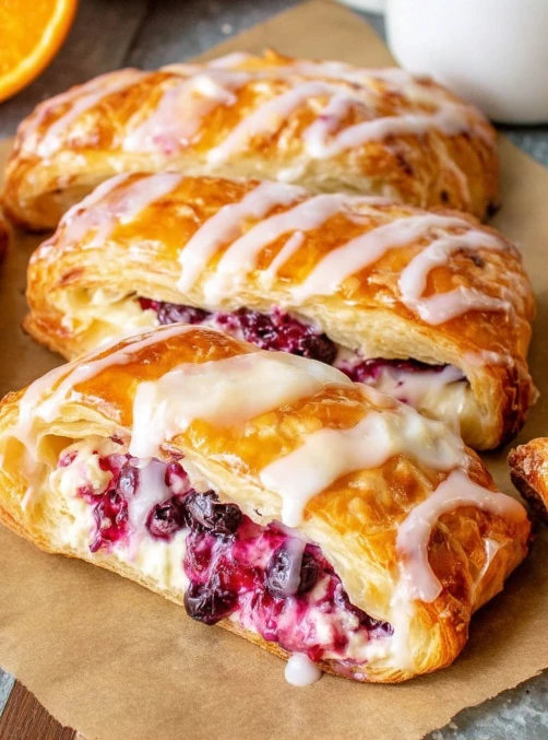Blueberry Cream Cheese Danish