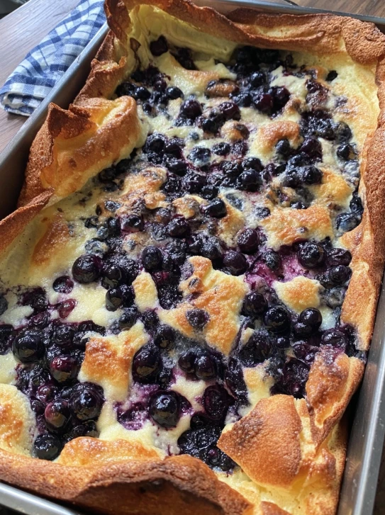 Blueberry Dutch Baby Bake