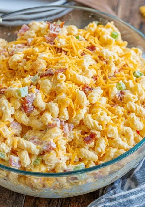 Cheddar Sour Cream Pasta Salad