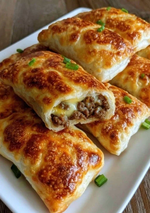 Cheesy Beef Taco Pockets