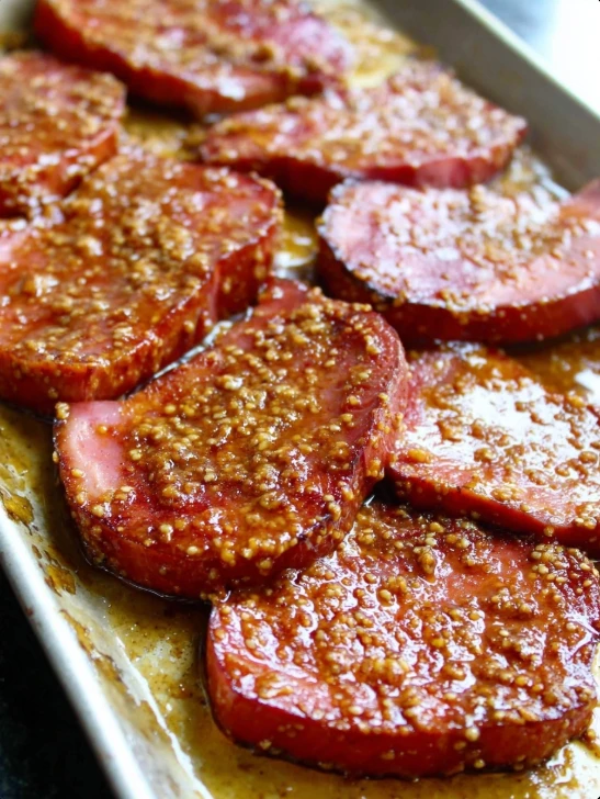 Honey Mustard Ham Steaks