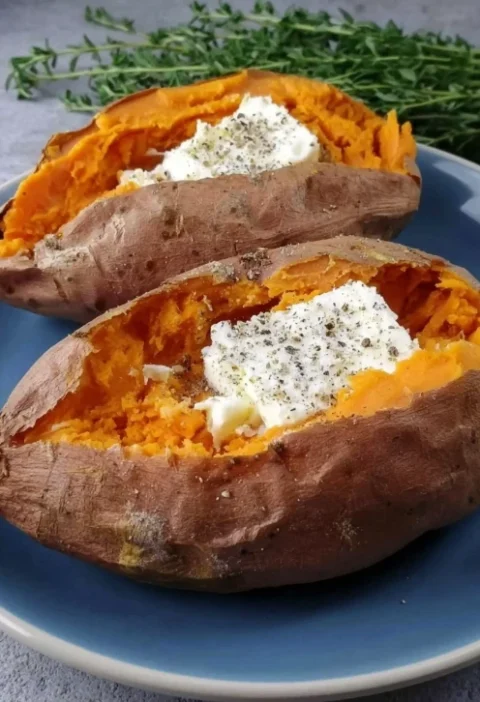 Microwave Sweet Potato