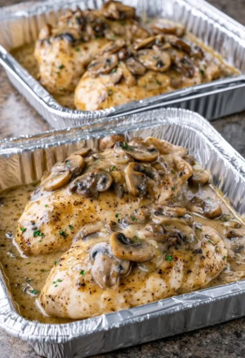 Slow Cooker 3ingredient Creamy Mushroom Chicken