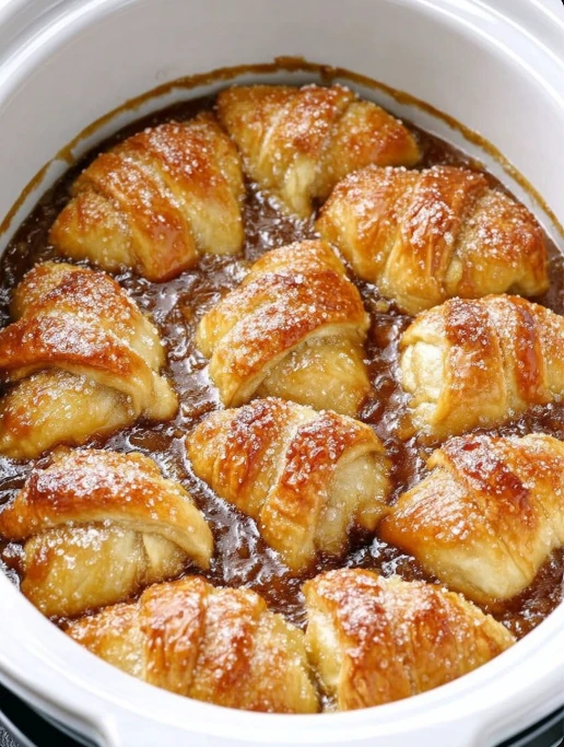 Slow Cooker 4-Ingredient Apple Dumplings