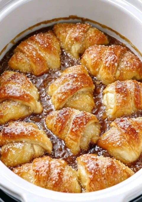 Slow Cooker 4ingredient Apple Dumplings