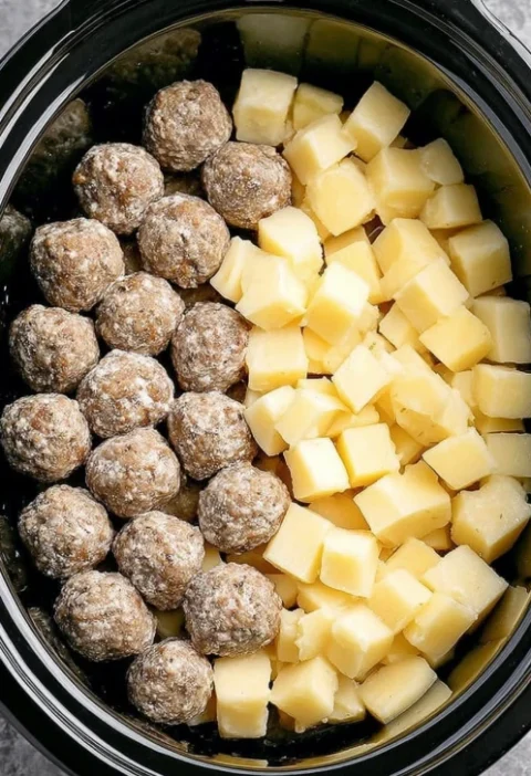 Slow Cooker Meatball Potato Stew