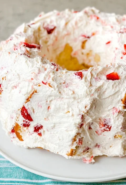 Strawberry Angel Cake