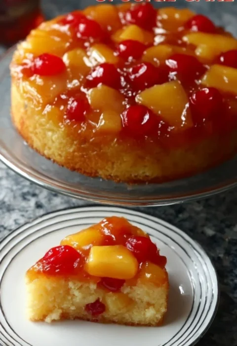 3 ingredient fruit cocktail upside down cake
