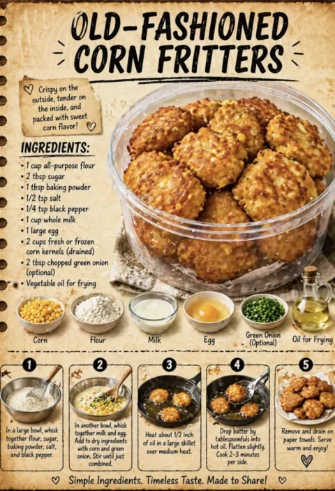 old-fashioned corn fritters