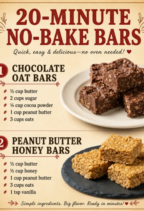 20-minute no-bake bars