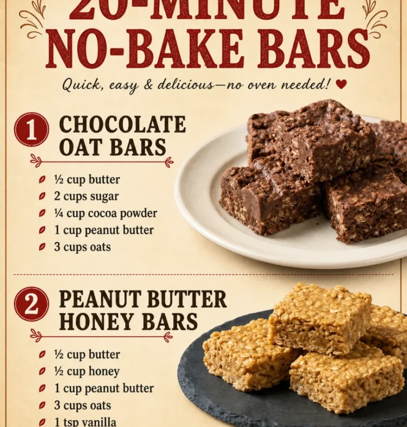 20-minute no-bake bars