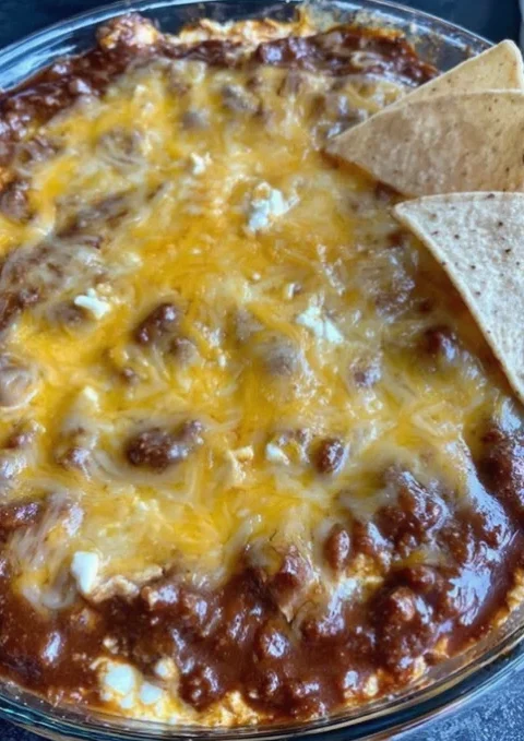 3-Ingredient Chili Cheese Dip