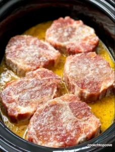 4-Ingredient Slow Cooker Sunny Chops