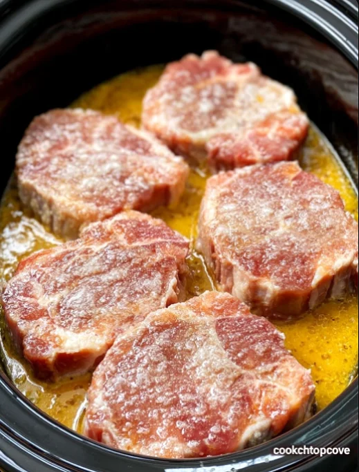 4-Ingredient Slow Cooker Sunny Chops