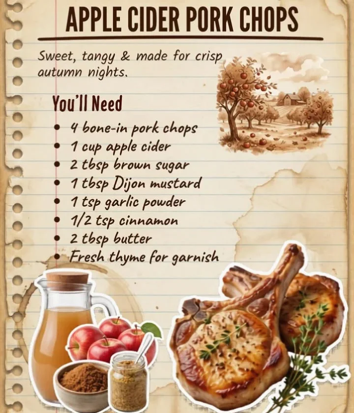 Apple Cider Glazed Pork Chops
