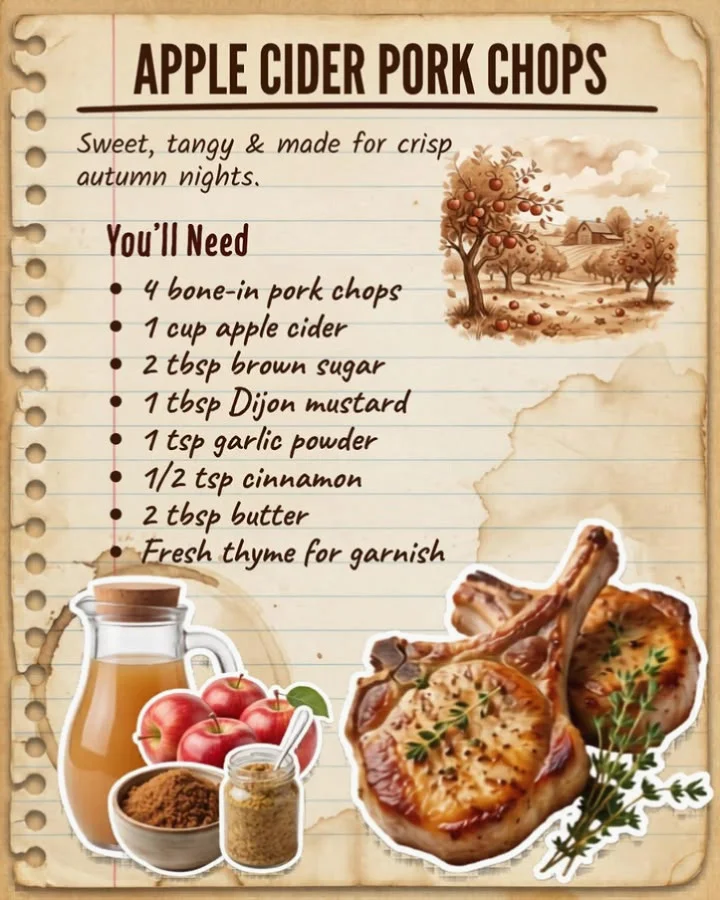 Apple Cider Glazed Pork Chops