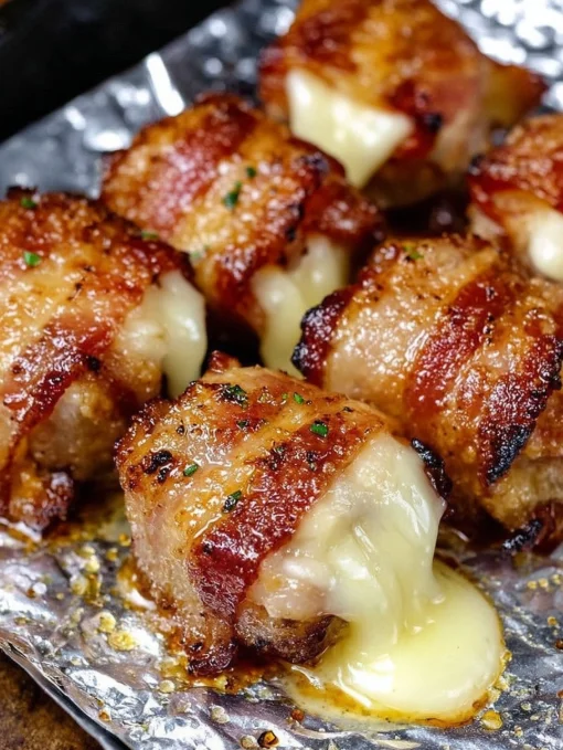 Bacon-Wrapped Cheese Bombs