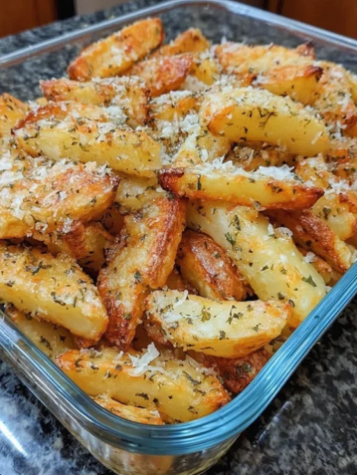 Baked Garlic Parmesan Potato Wedges