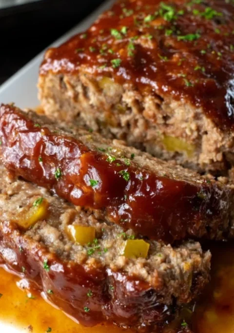 BBQ glazed meatloaf